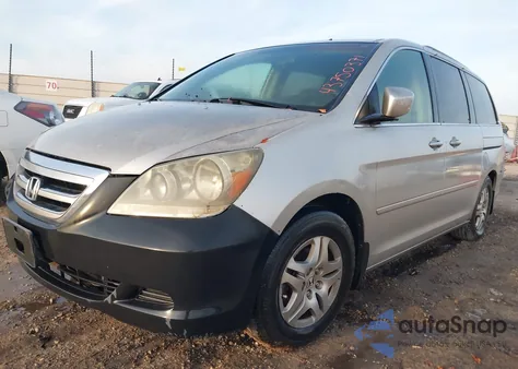 2005 Honda Odyssey Ex из США, поврежденный, VIN 5FNRL38495B026502